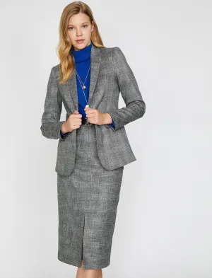 14914 Grey Plaid Jacket