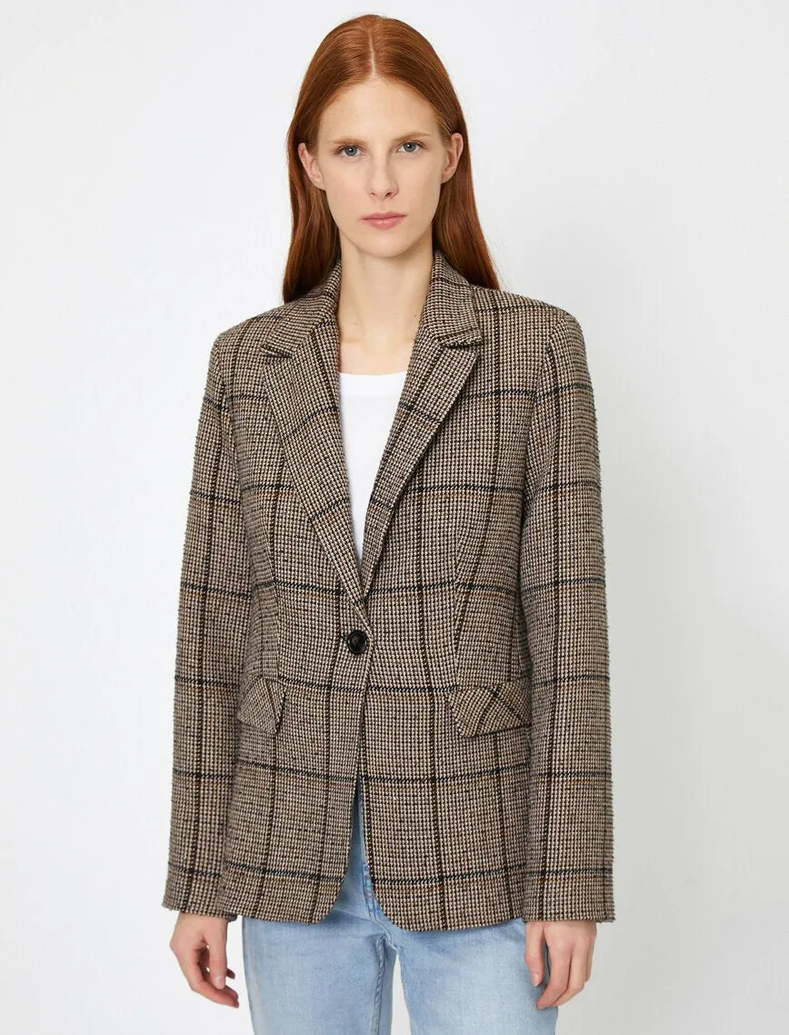 14969 Brown Check Jacket