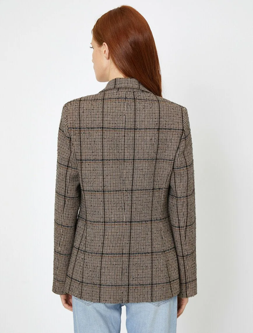 14969 Brown Check Jacket