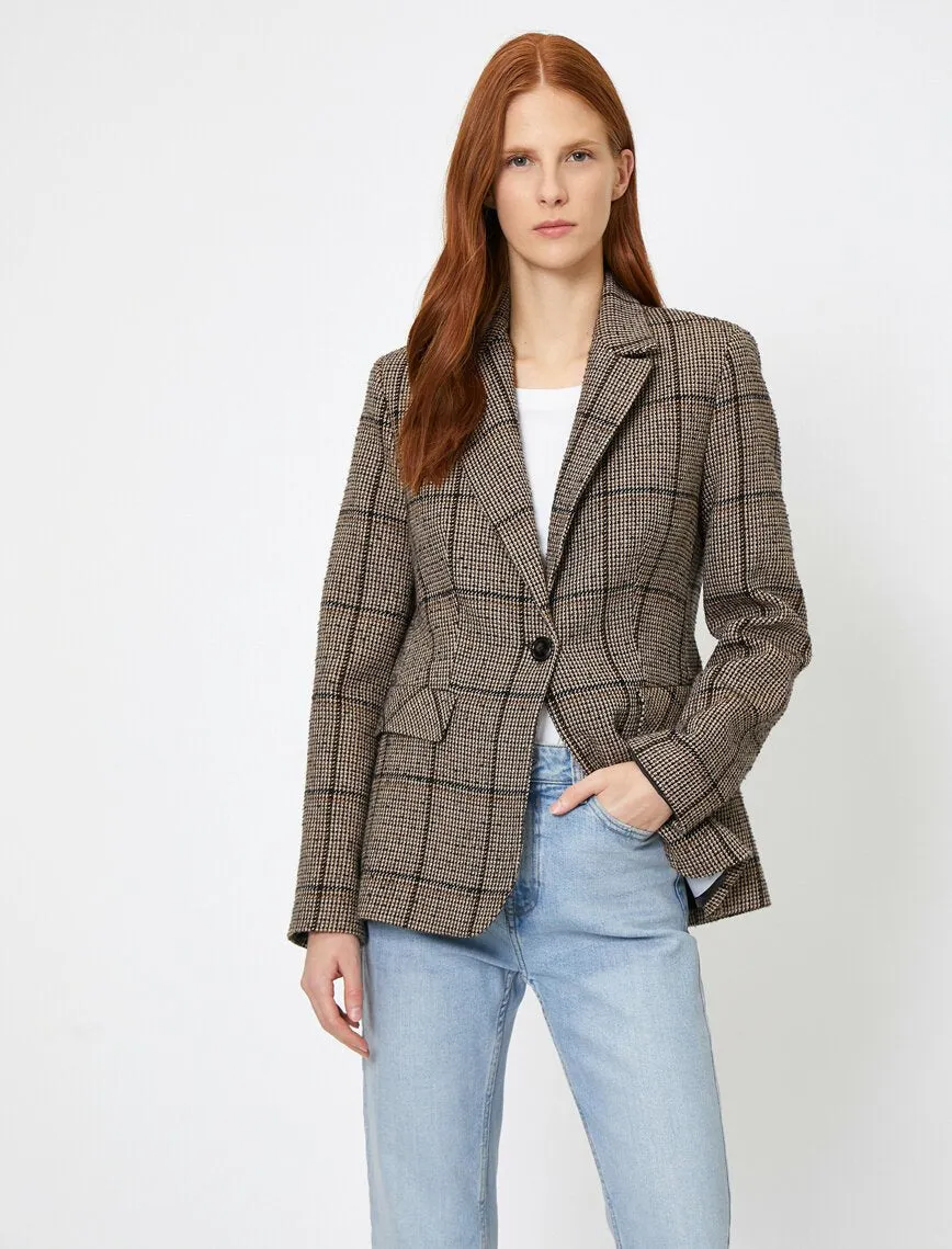 14969 Brown Check Jacket