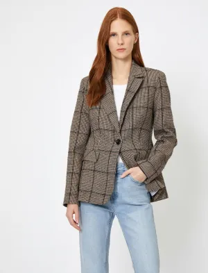 14969 Brown Check Jacket