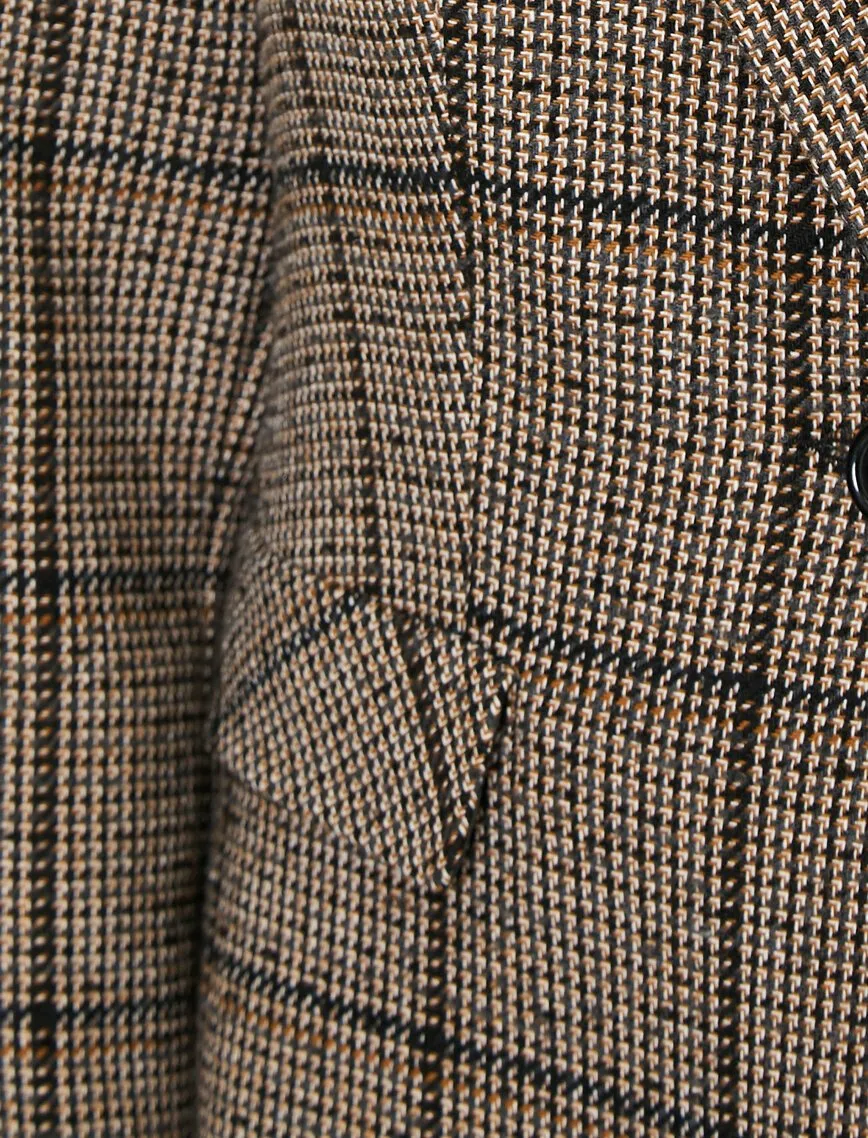 14969 Brown Check Jacket