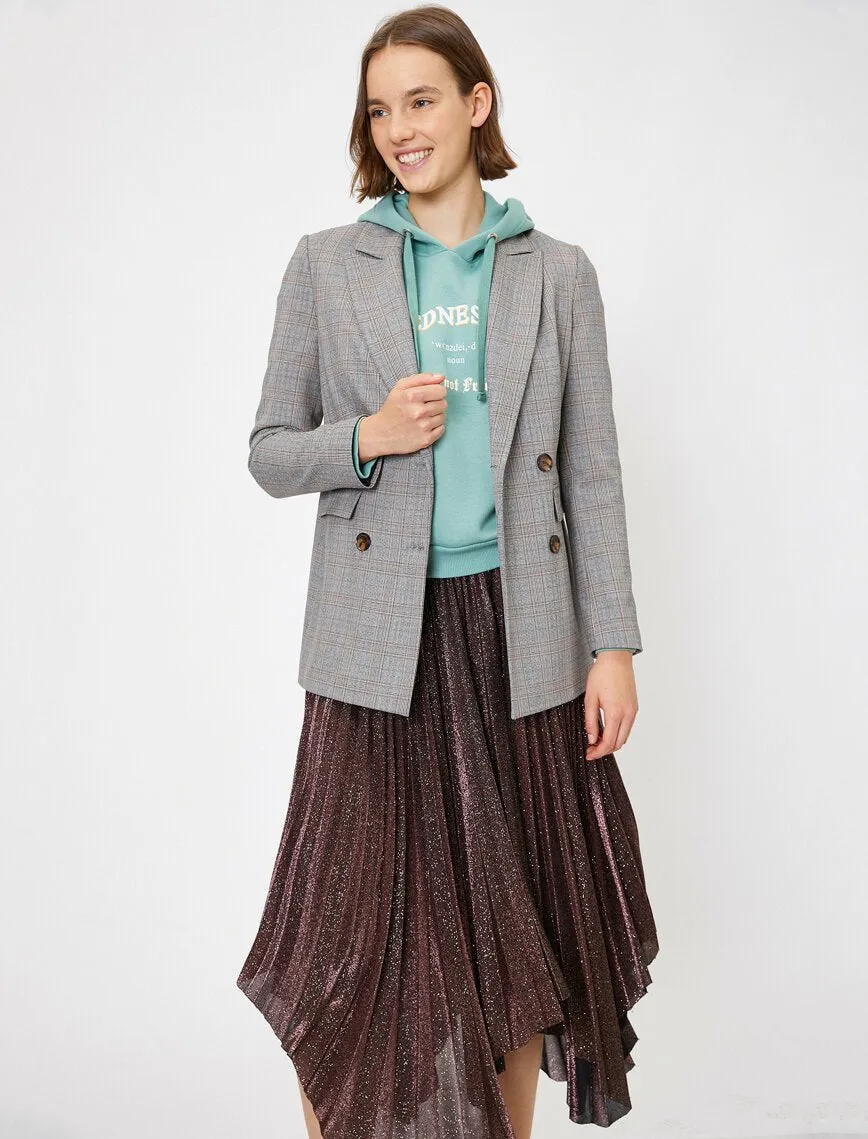 14987 Grey-Brown Check Jacket