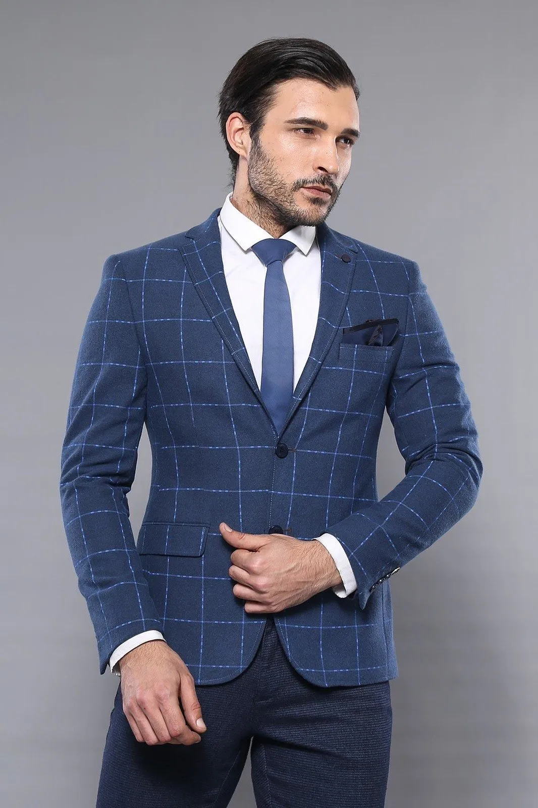 15452 Navy Blue Blazer Jacket