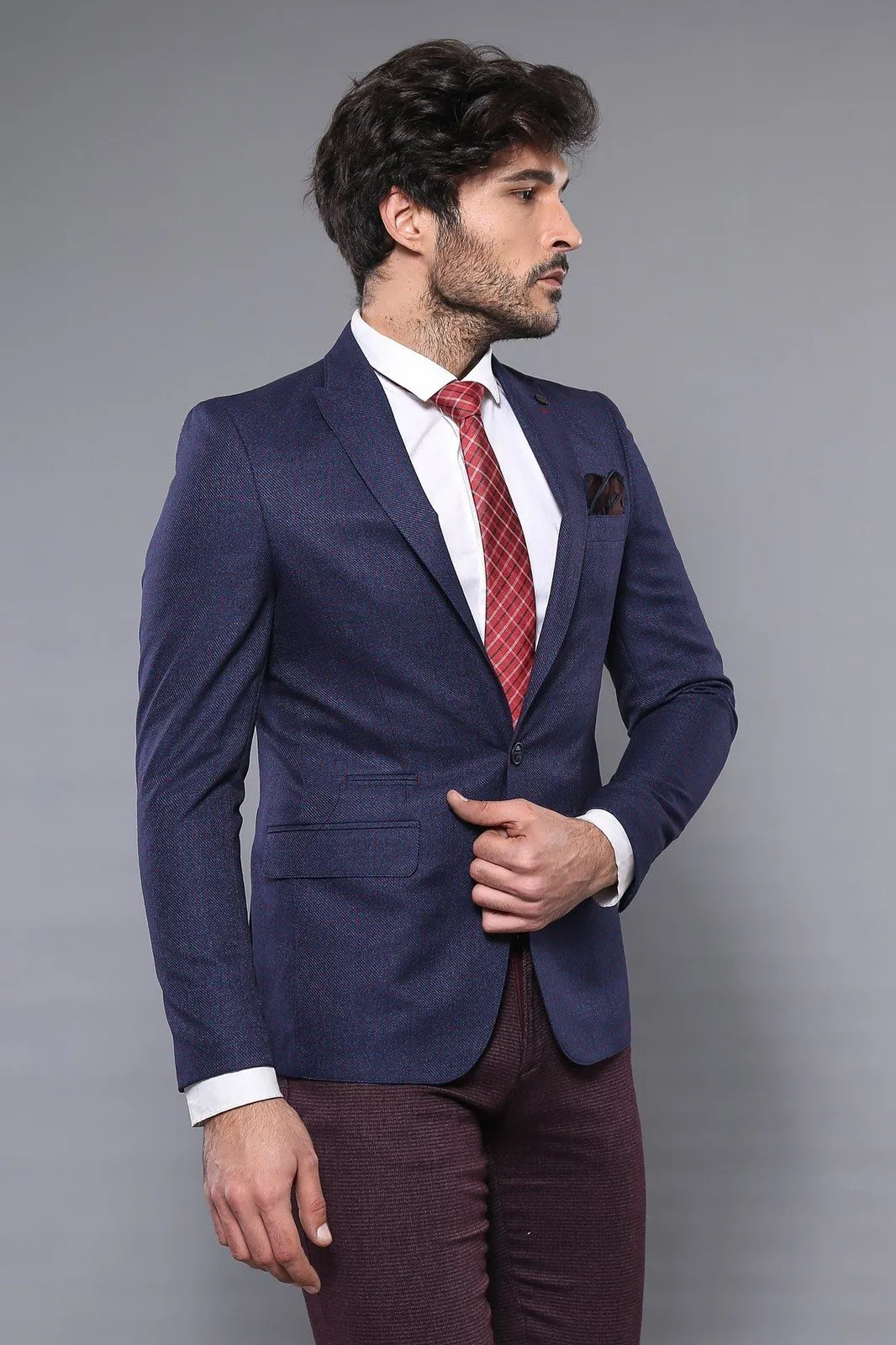 15460 Navy Blue Blazer Jacket