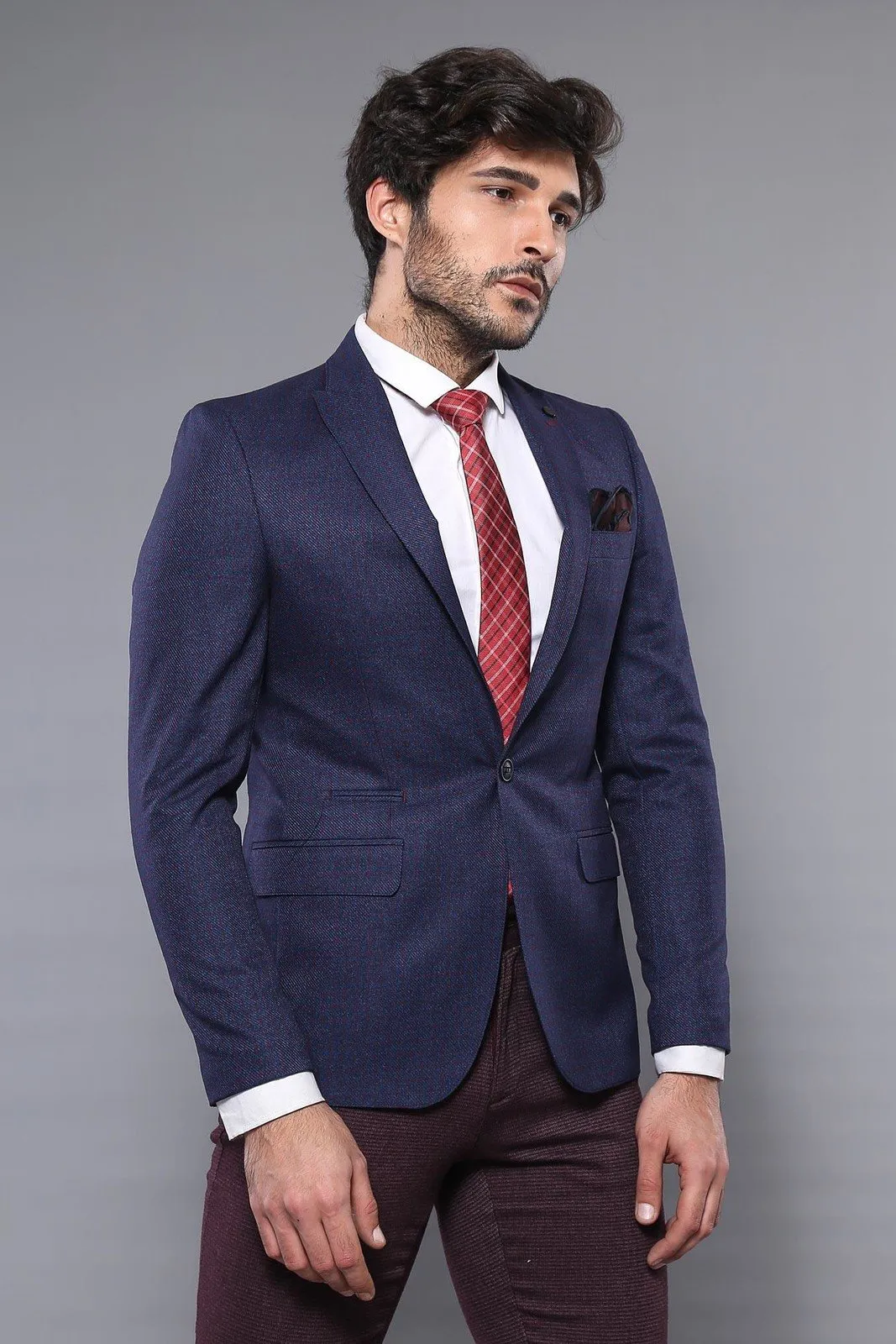 15460 Navy Blue Blazer Jacket