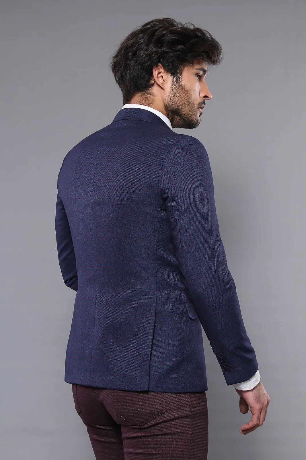 15460 Navy Blue Blazer Jacket