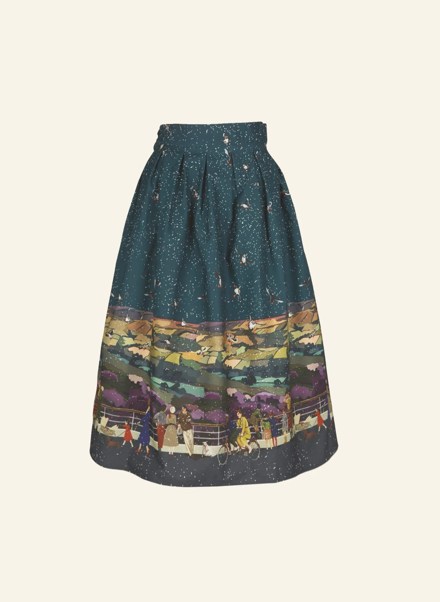 Ada Skirt - Teal Yorkshire Dales