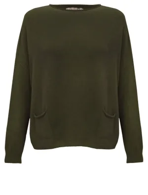 Amazing Woman Jodie Front Pocket Supersoft Knit Jumper