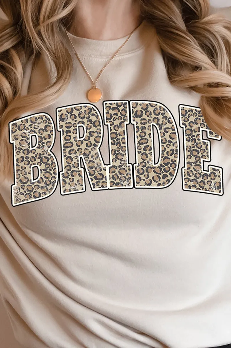 Arched Bride Leopard Heavy-weight Crew Sweatshirt