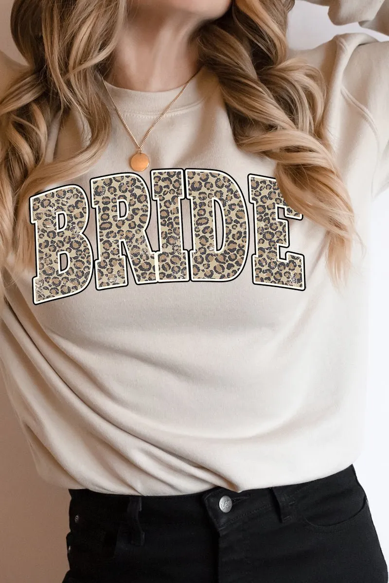 Arched Bride Leopard Heavy-weight Crew Sweatshirt