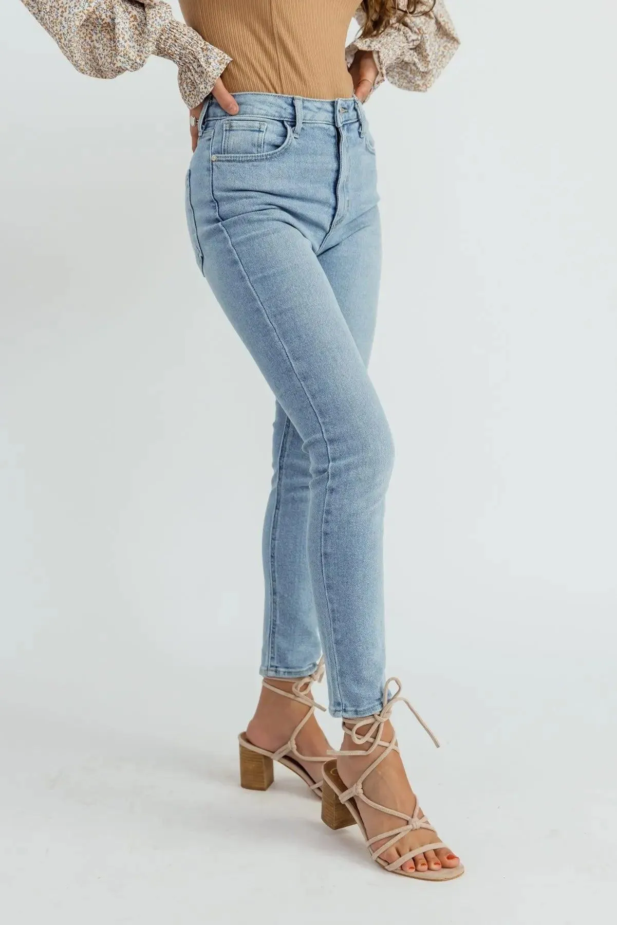 Ashby Light Wash Skinny Jeans - Final Sale