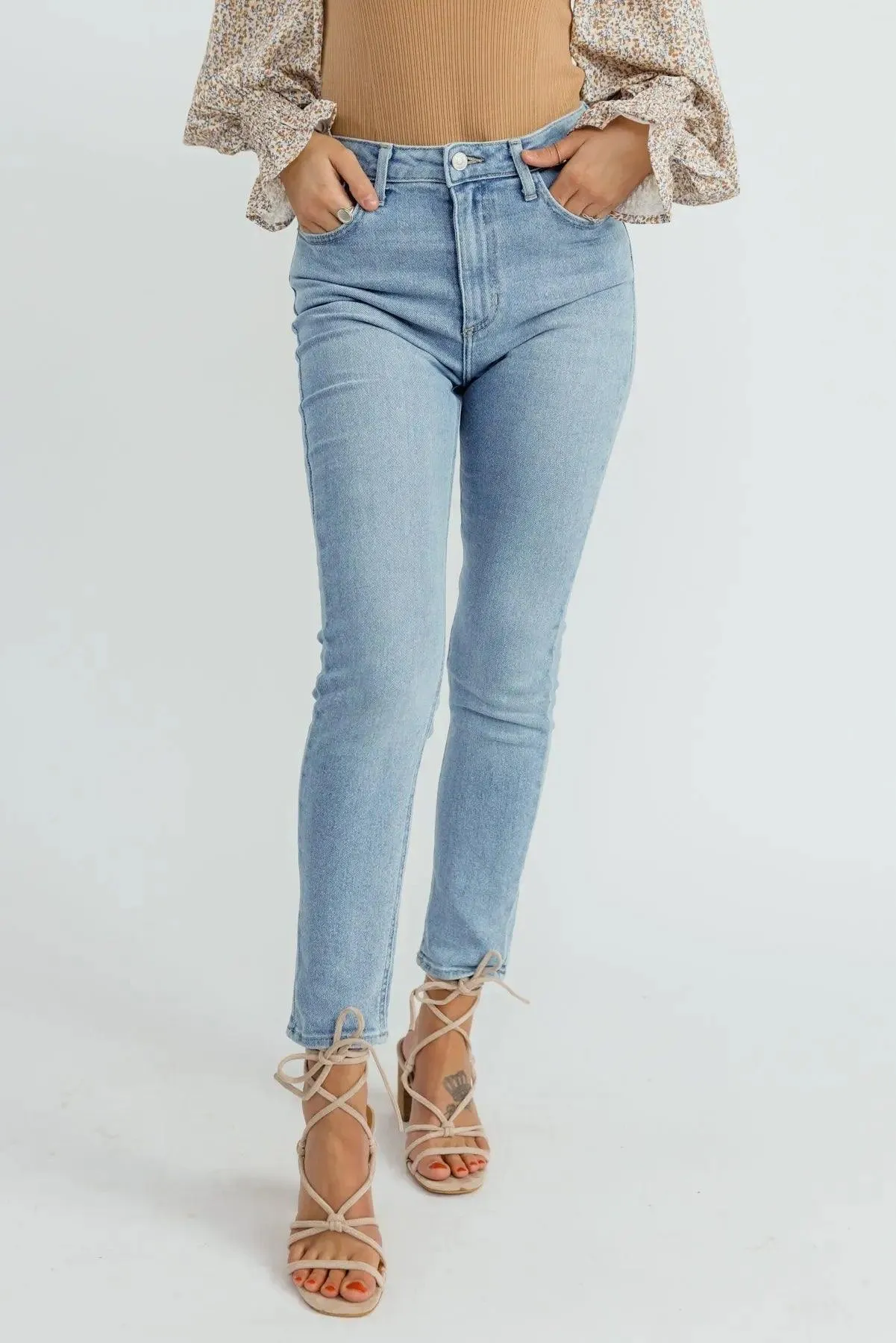 Ashby Light Wash Skinny Jeans - Final Sale