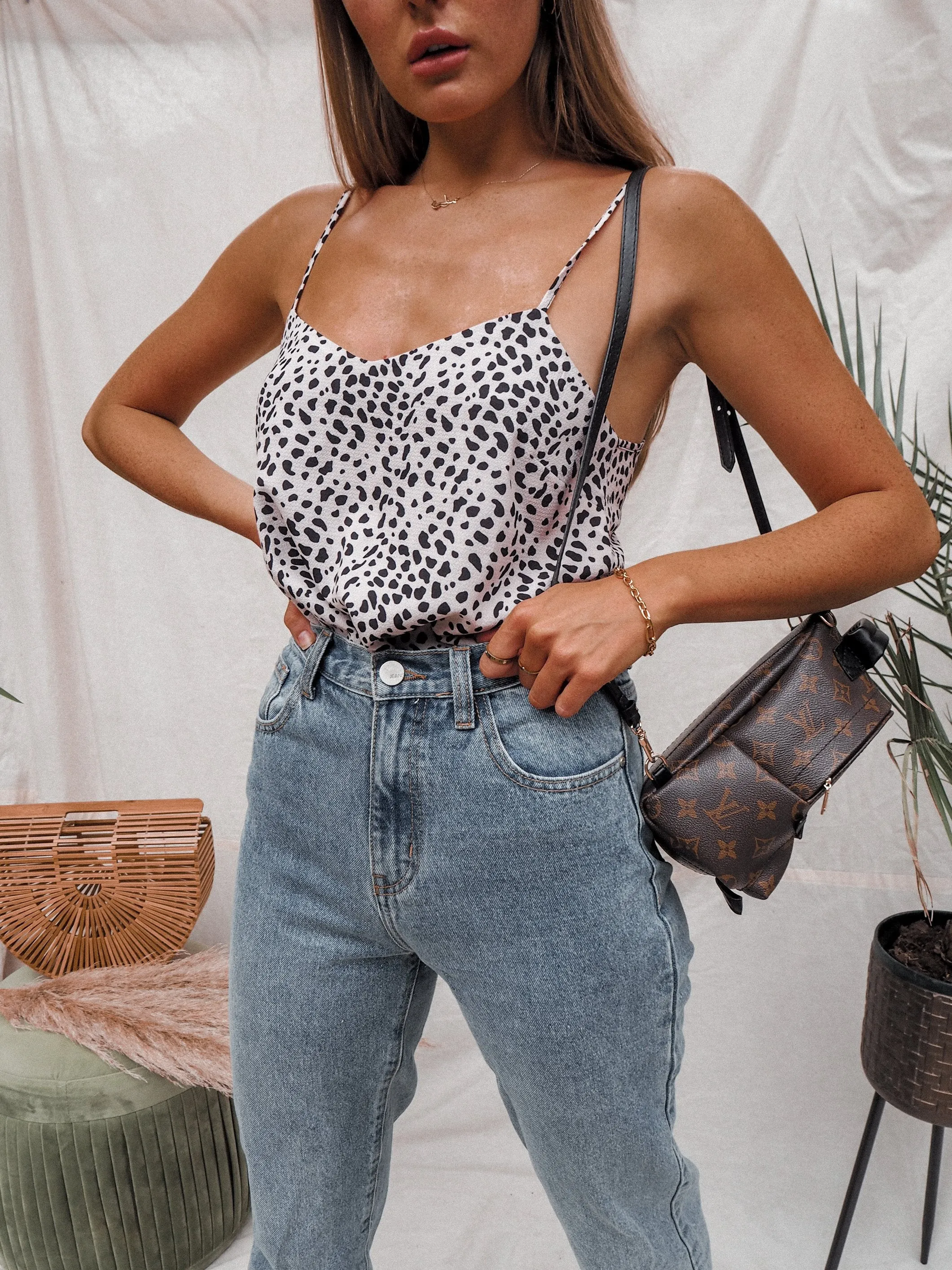 Beau Cami Top / Cheetah Print