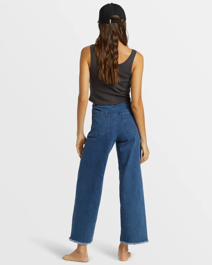 BILLABONG Free Fall Wide-Leg Denim Pant - More Colors Available