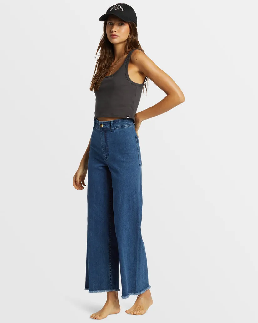 BILLABONG Free Fall Wide-Leg Denim Pant - More Colors Available