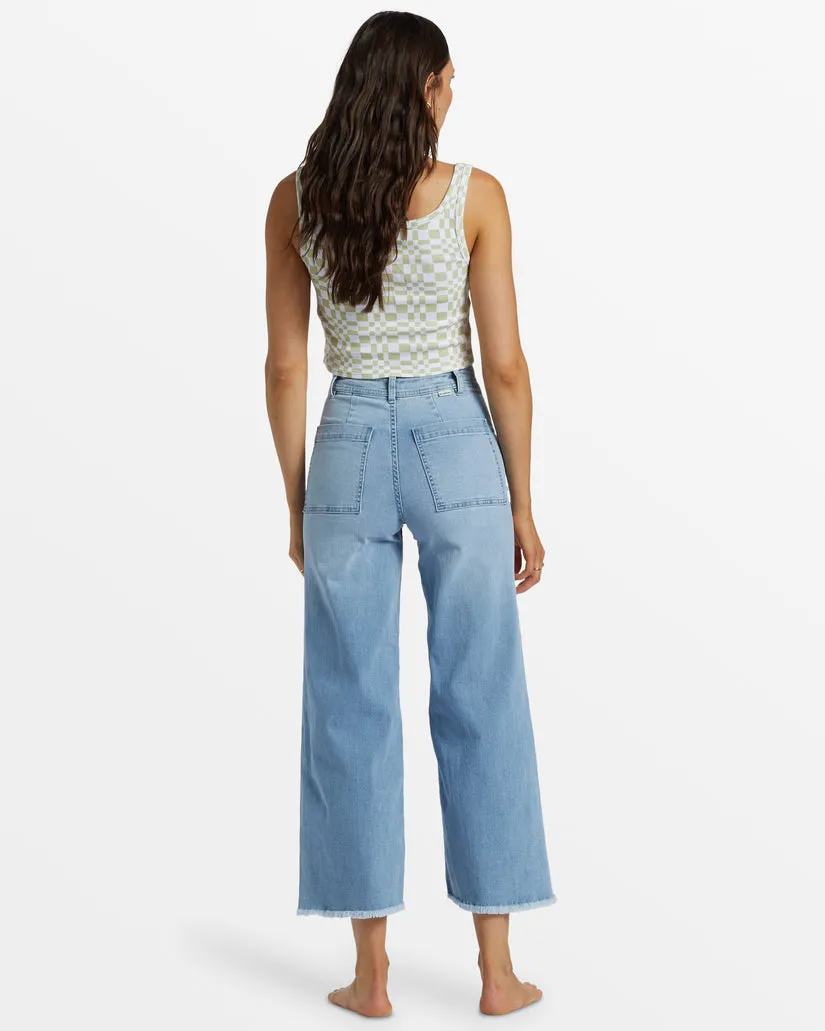 BILLABONG Free Fall Wide-Leg Denim Pant - More Colors Available