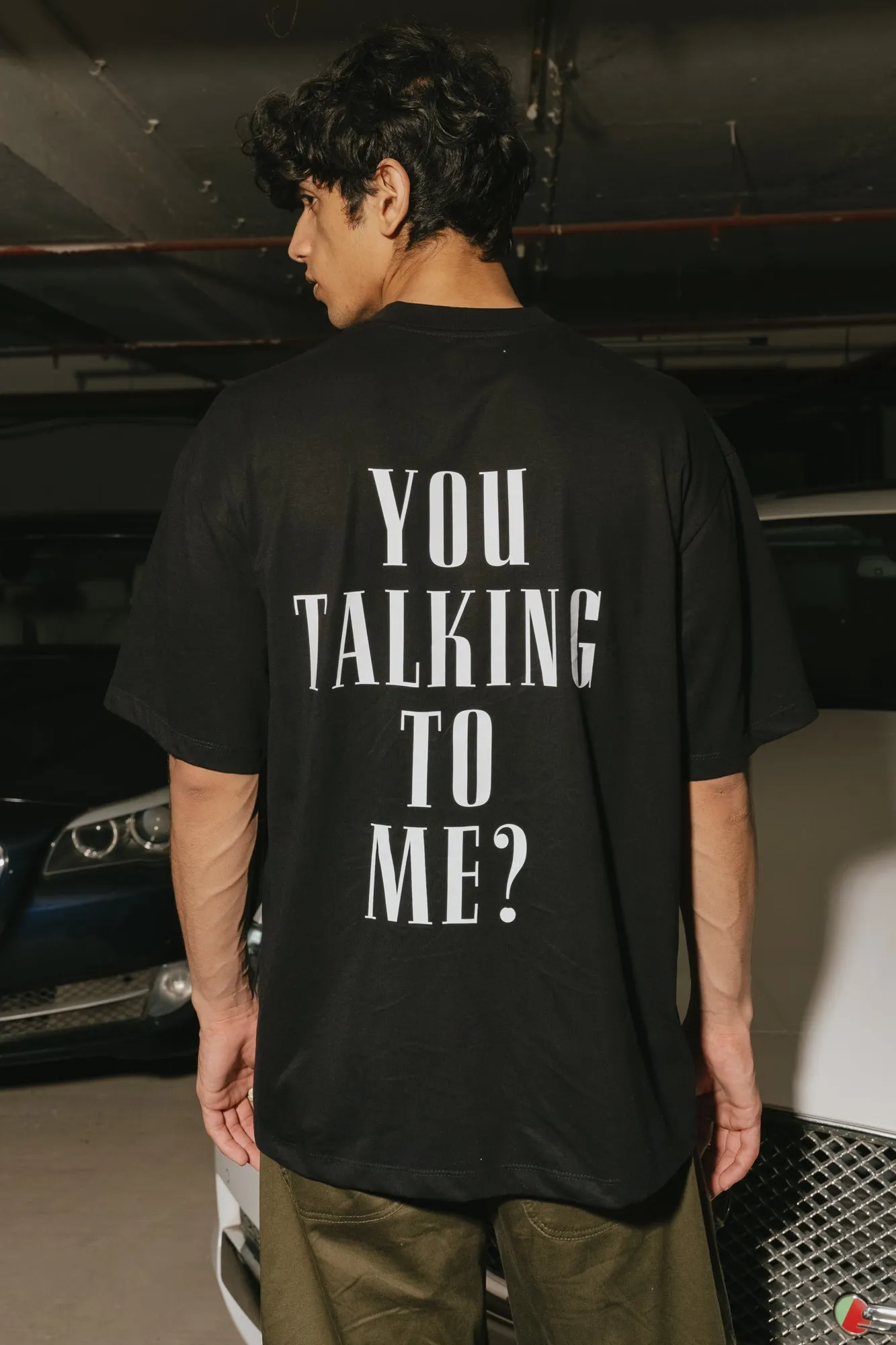 Black Typo Men's Tees