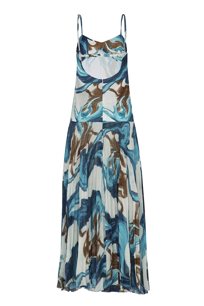 BRISA OLAS VERDE MAXI DRESS