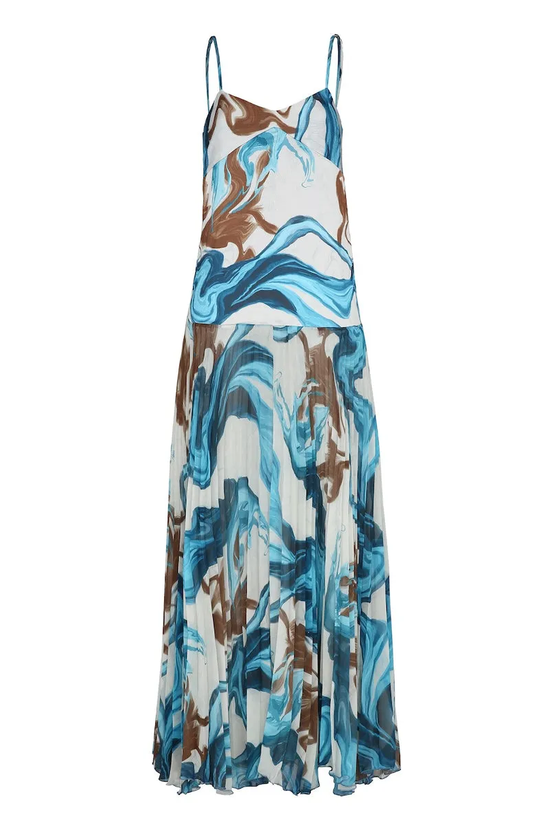 BRISA OLAS VERDE MAXI DRESS