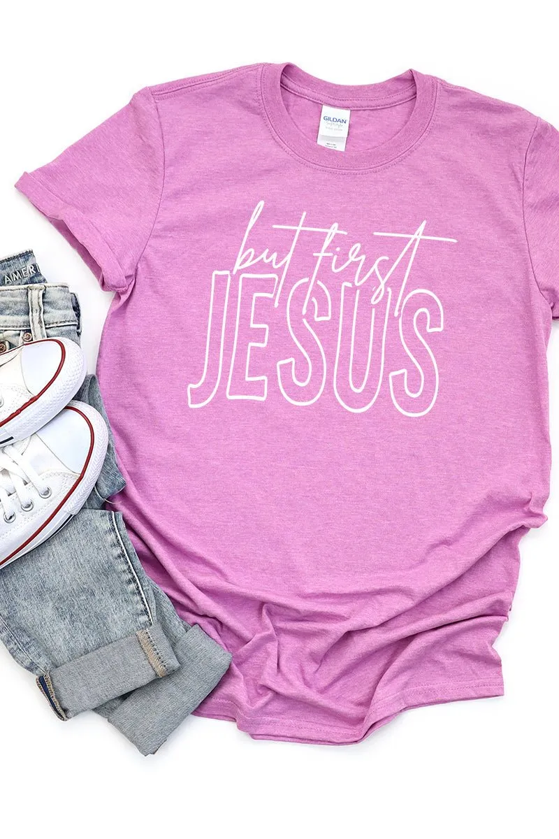 But First Jesus Short Sleeve Relaxed Fit T-Shirt