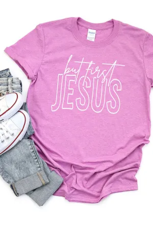 But First Jesus Short Sleeve Relaxed Fit T-Shirt