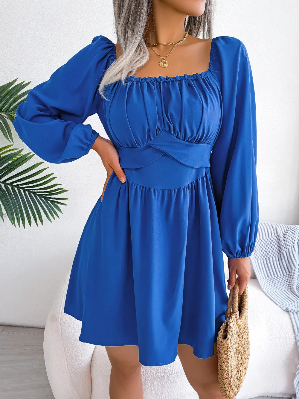 Casual Long Sleeves Short Daily Dresses