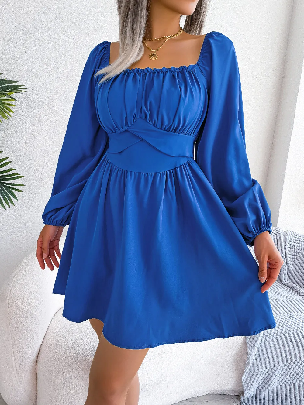 Casual Long Sleeves Short Daily Dresses