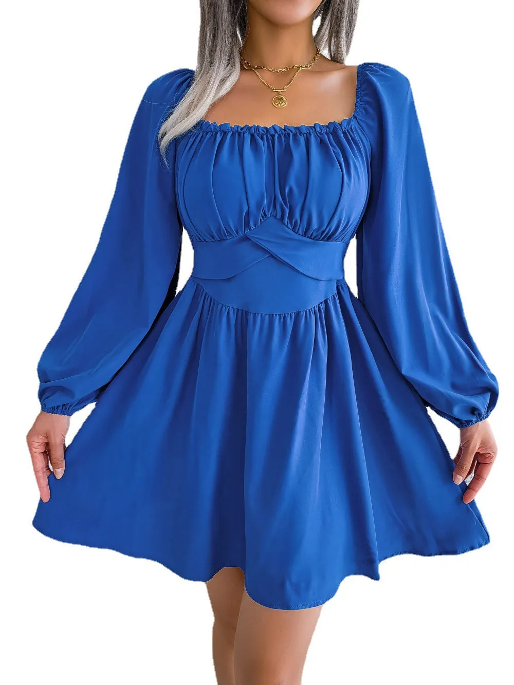 Casual Long Sleeves Short Daily Dresses