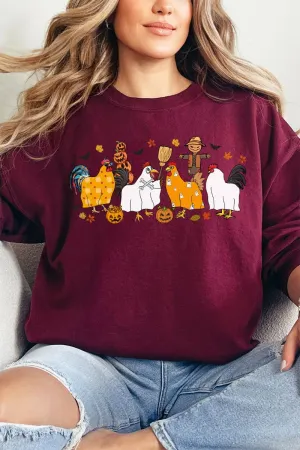 Chick Or Treat Heavy-weight Crew Sweatshirt