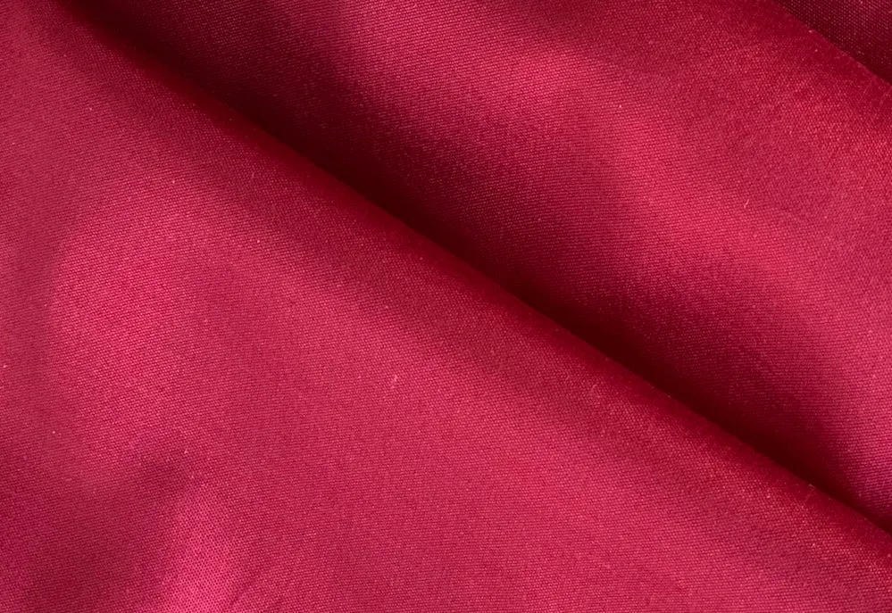 Chinese Red Silk Mock Broadcloth