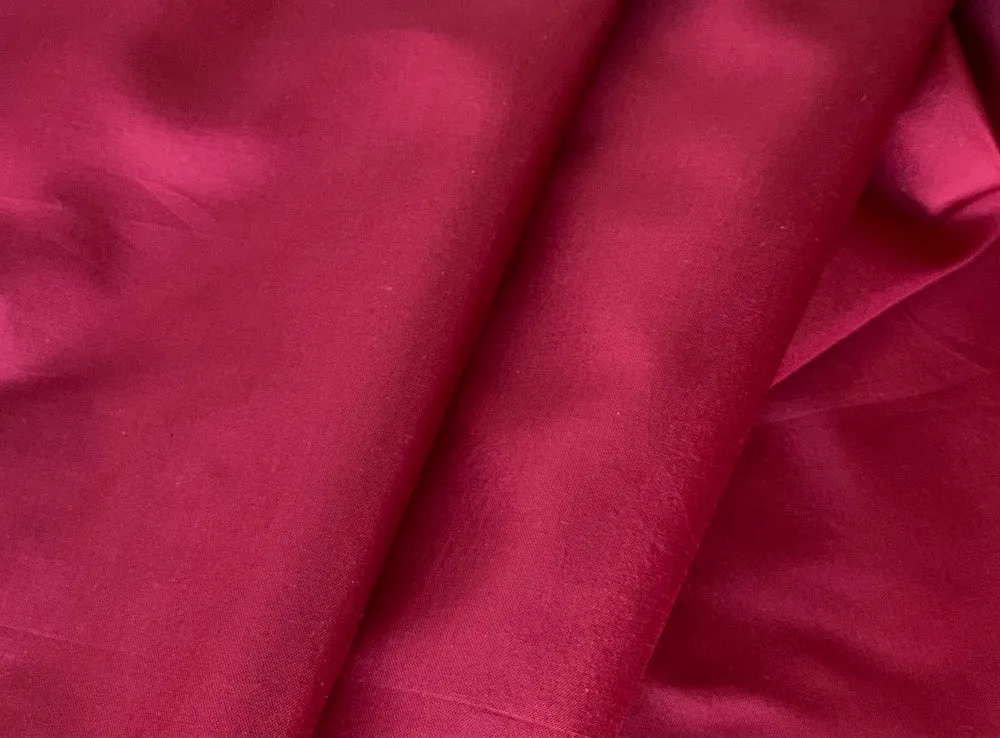 Chinese Red Silk Mock Broadcloth