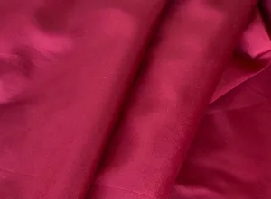 Chinese Red Silk Mock Broadcloth