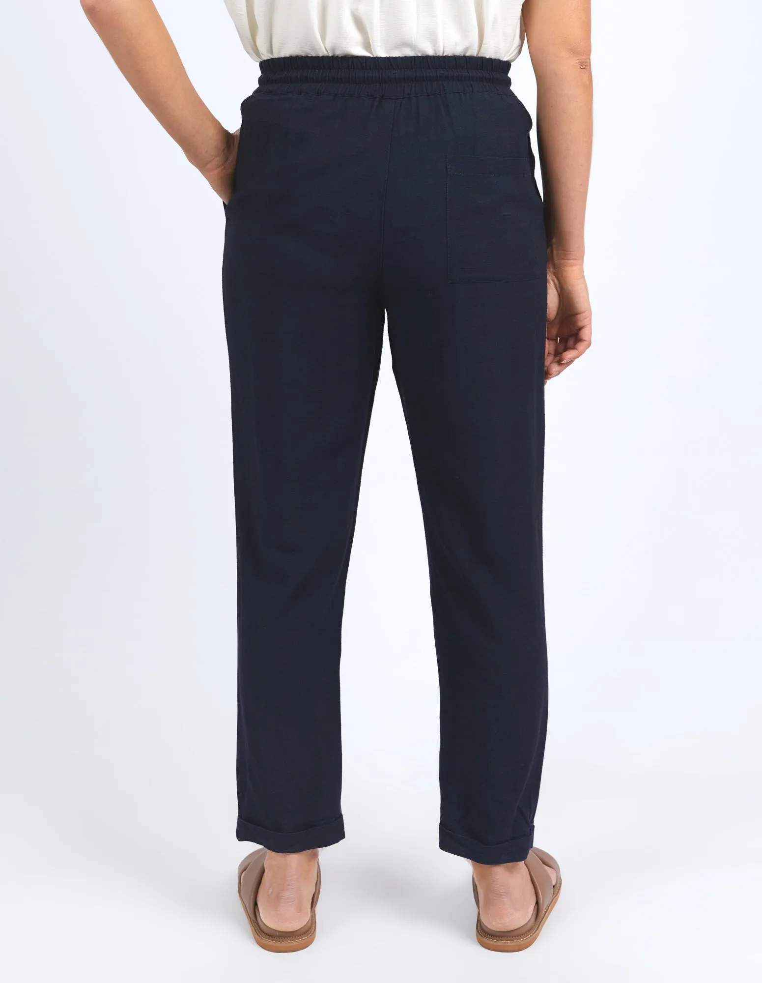 Clem Relaxed Pant Dark Sapphire