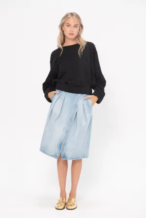 Denim Skirt, Light Blue