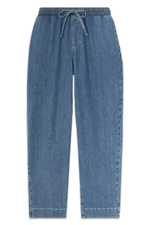 Drawstring Jeans, Mid Wash