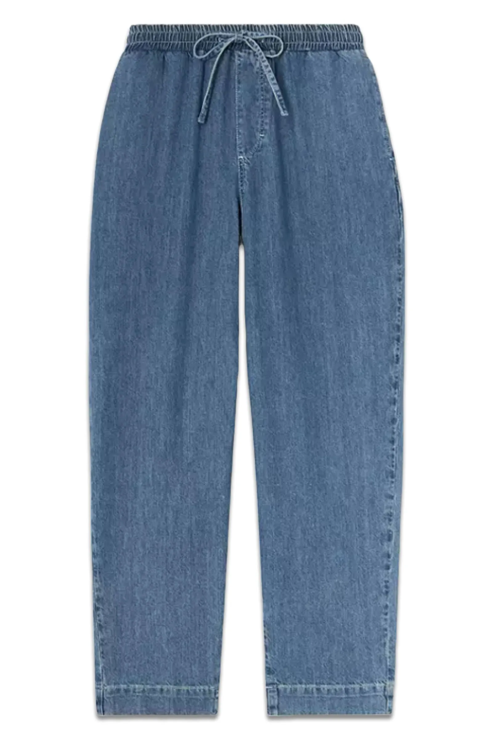 Drawstring Jeans, Mid Wash