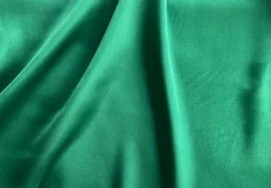 Elegant Jade Green Stretch Silk Satin Charmeuse (Made in Italy)