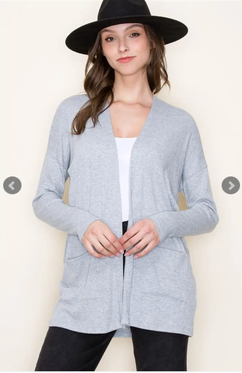 Enjoy the Now Ribbed Cardigan - Final Sale