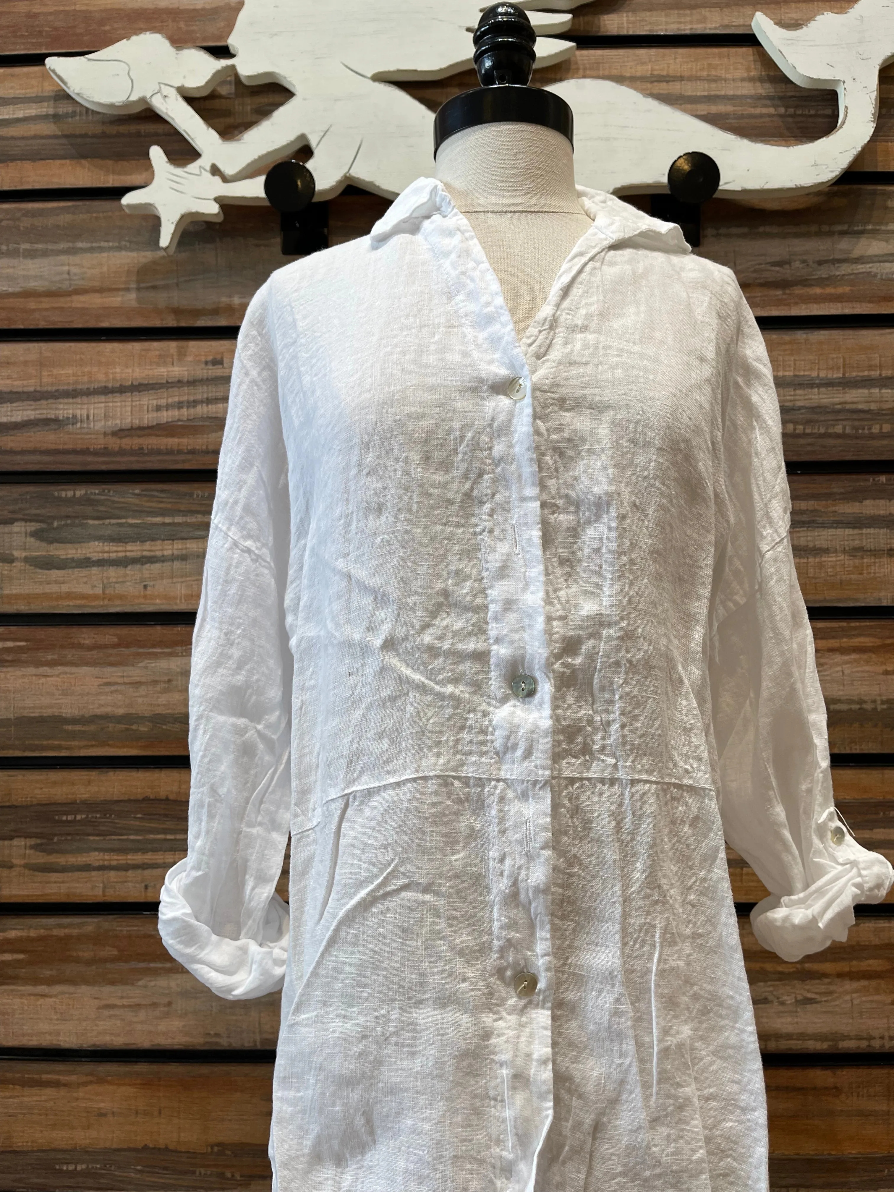 Lauren Linen Button-Up