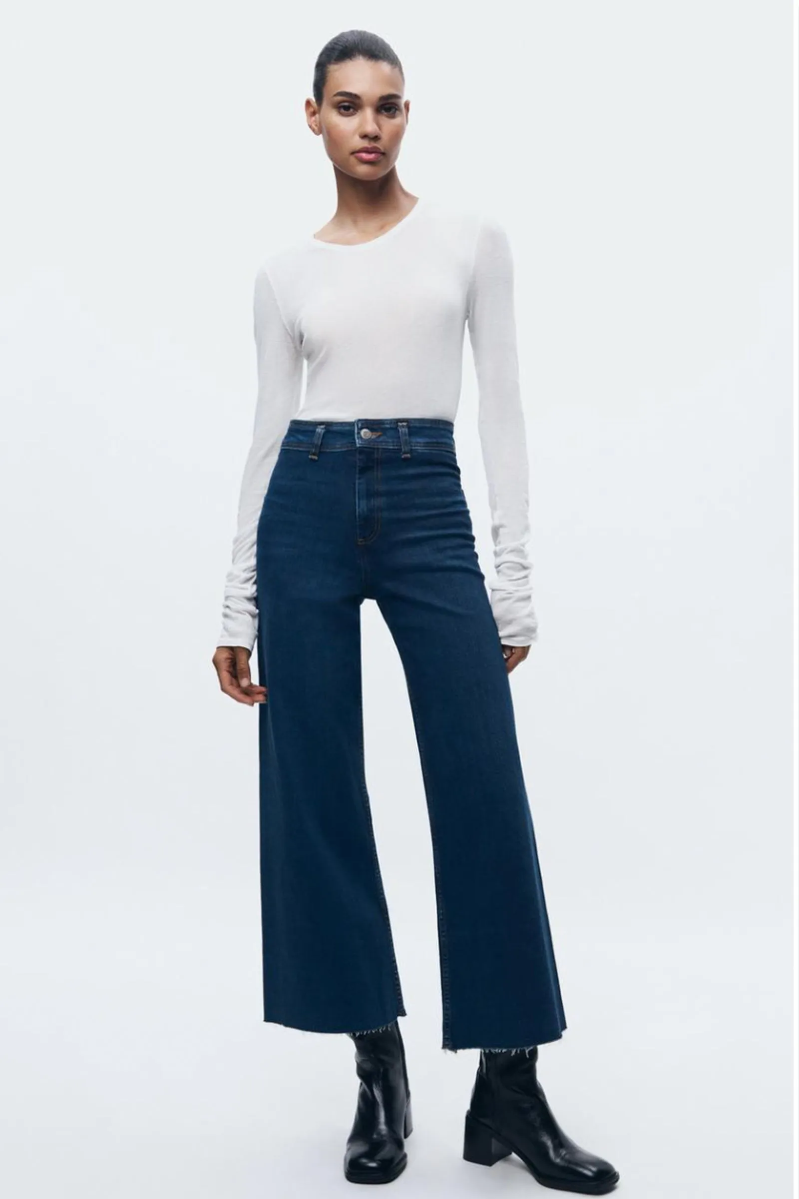 Marine Straight-leg High-waist Jeans