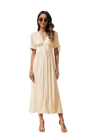 Maxi Dress with buttons on the front