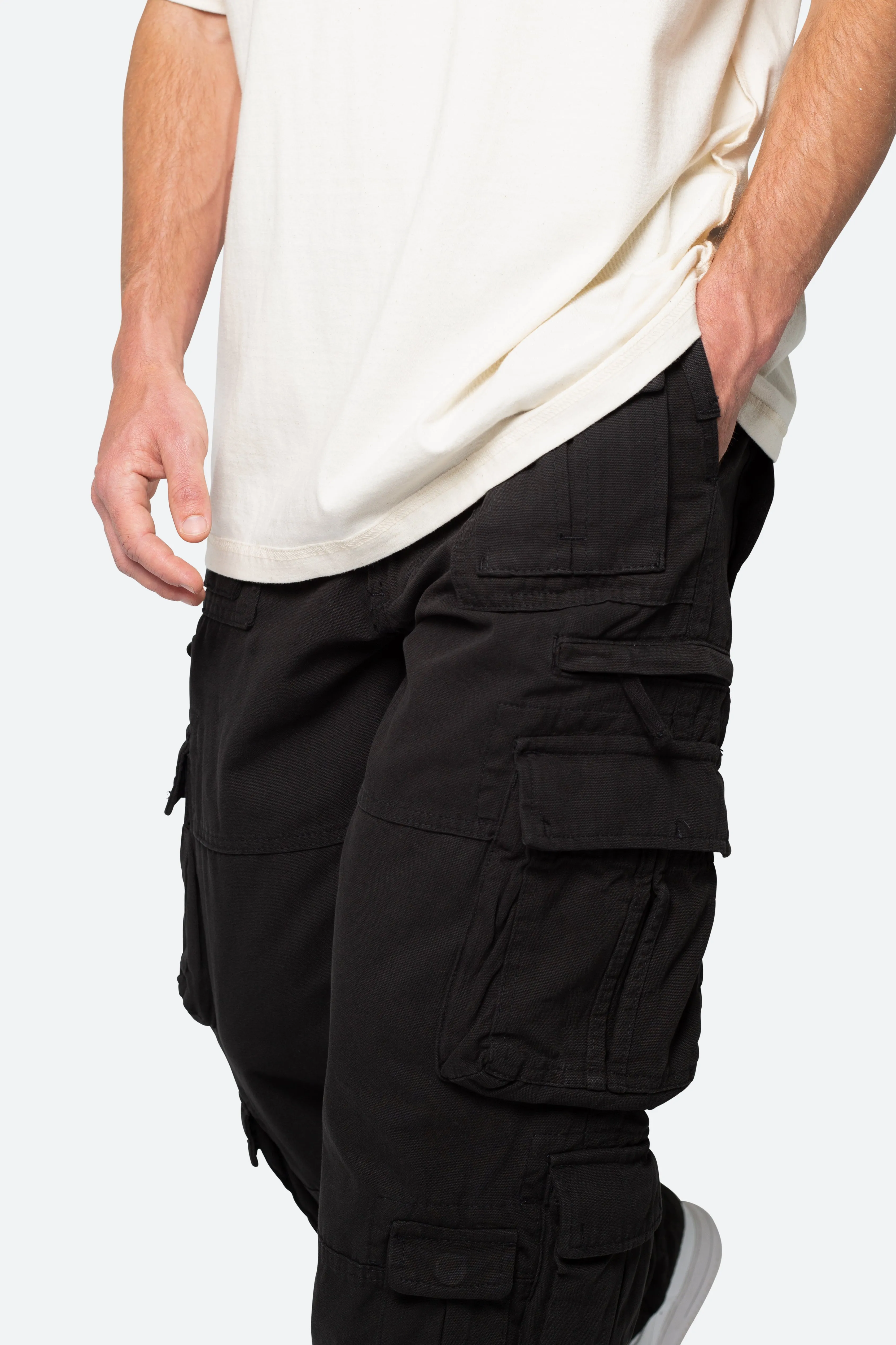 Military Cargo Pants - Black