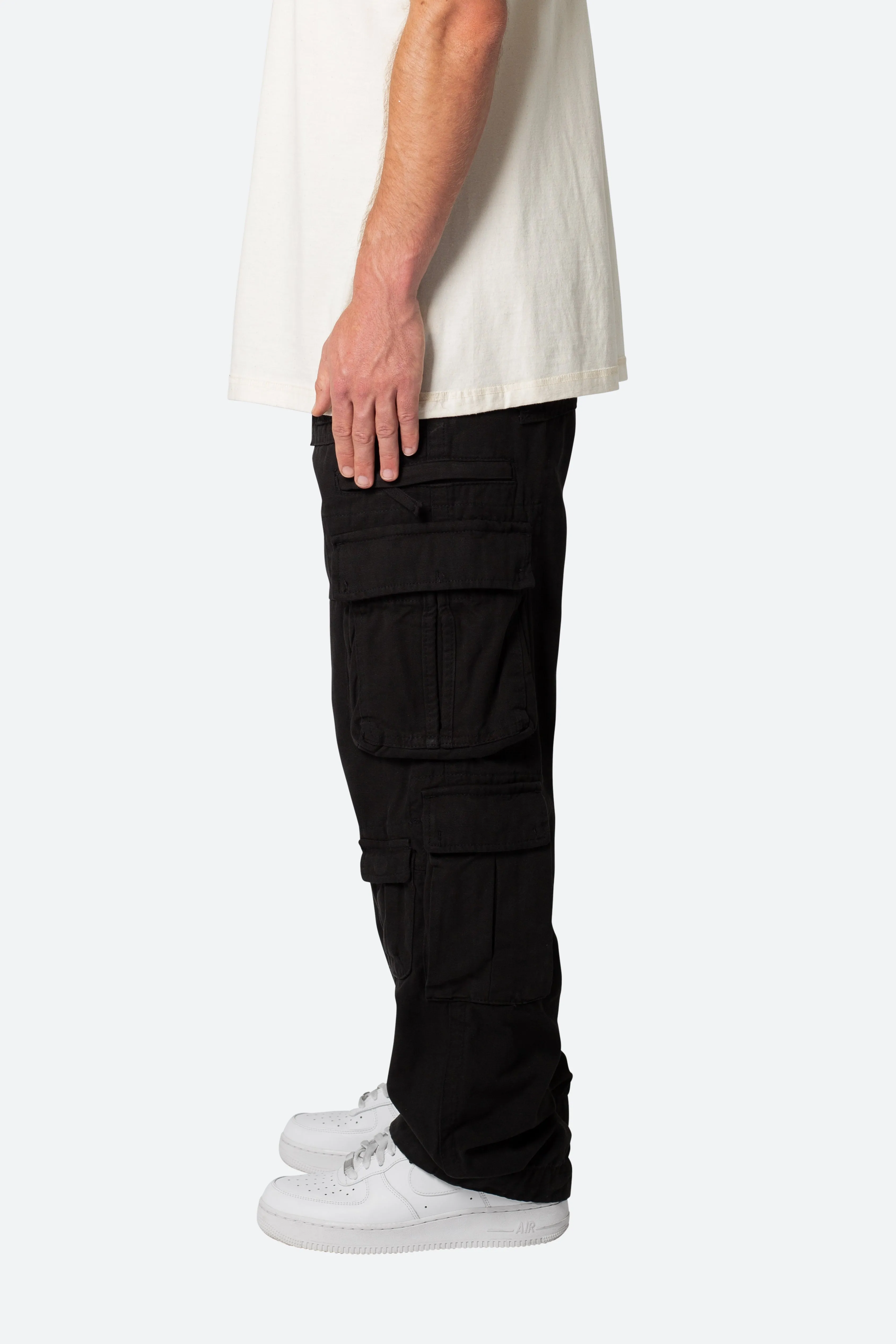 Military Cargo Pants - Black