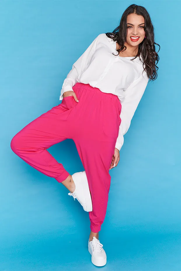 Misty Hot Pink Relaxed Pants