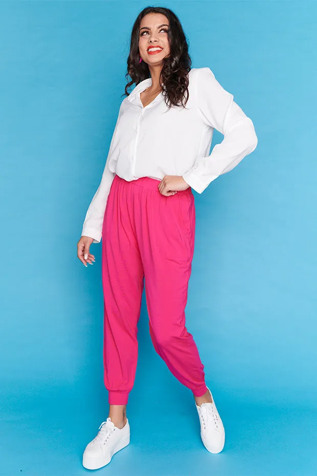 Misty Hot Pink Relaxed Pants