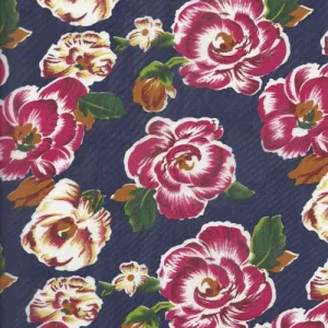 Navy | Evening Floral Sheer Woven Print - SKU 6173E #U160