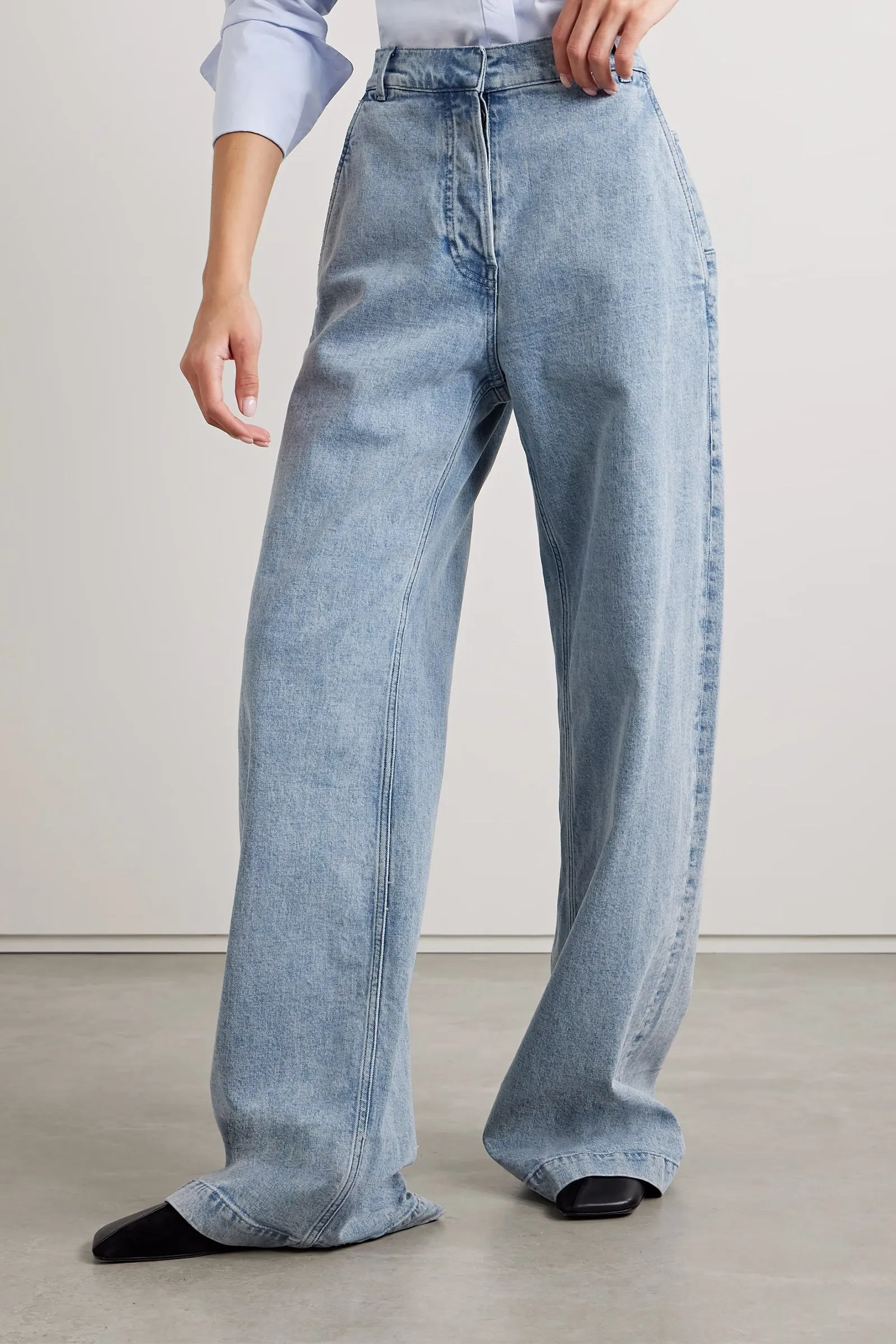   NET SUSTAIN Mid-rise Straight-leg Organic Jeans