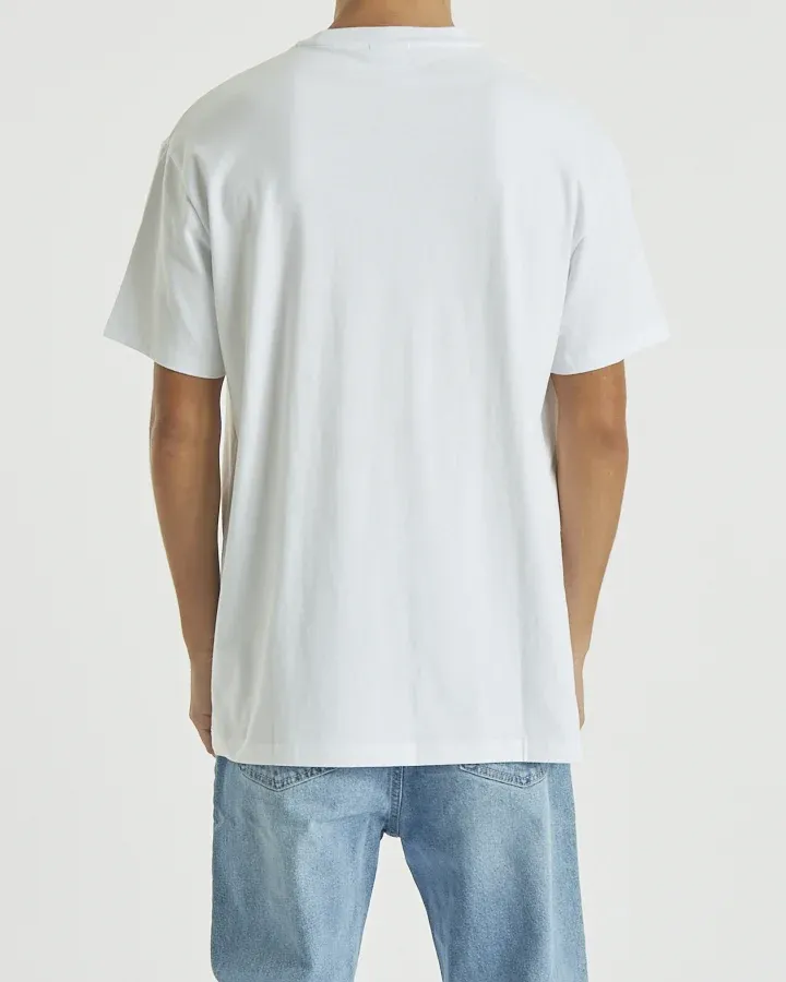 NOMADIC PARADISE Mens Endless Relaxed Tee Shirt White