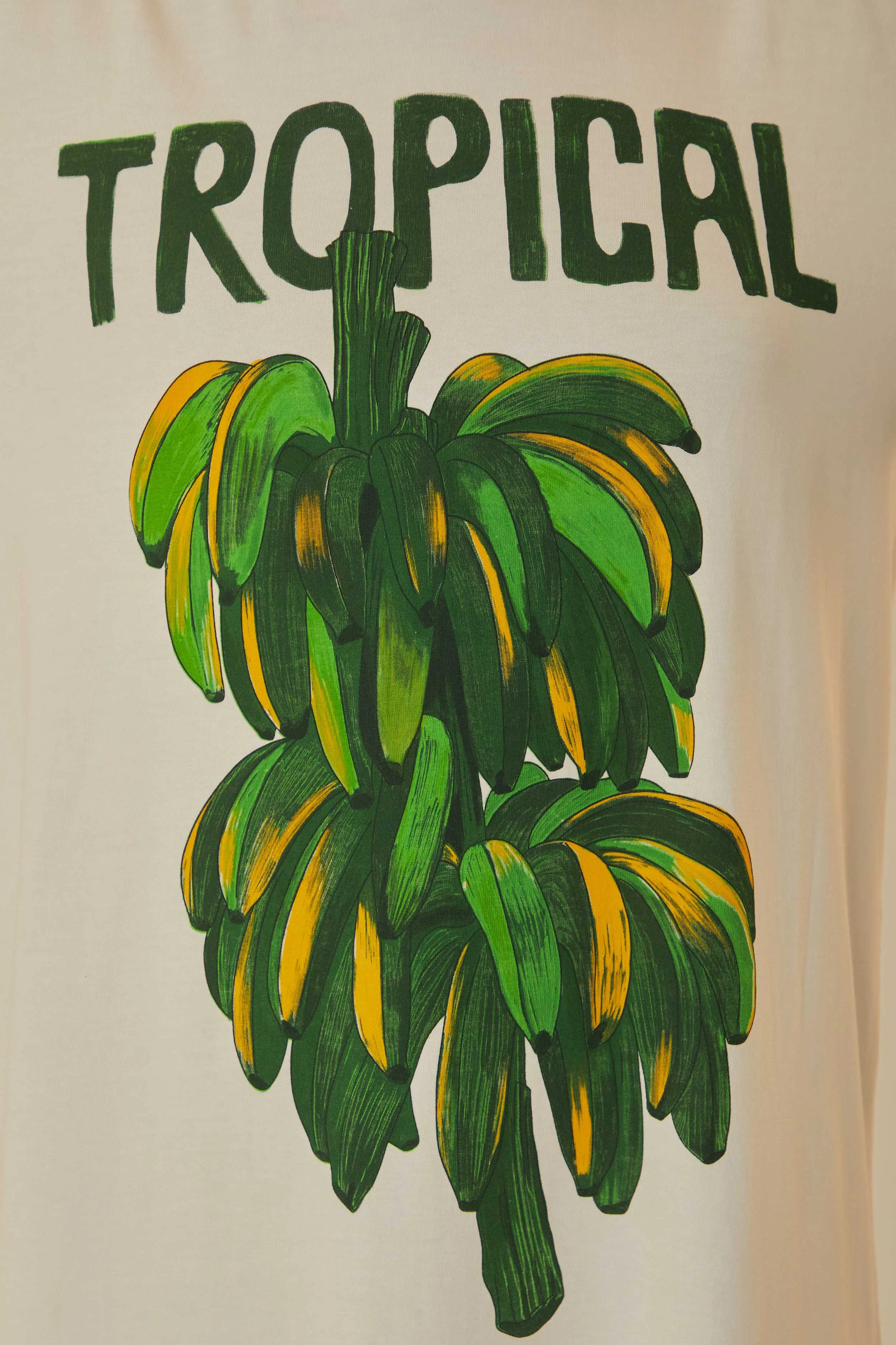 Off-White Tropical Organic Cotton T-Shirt Dress